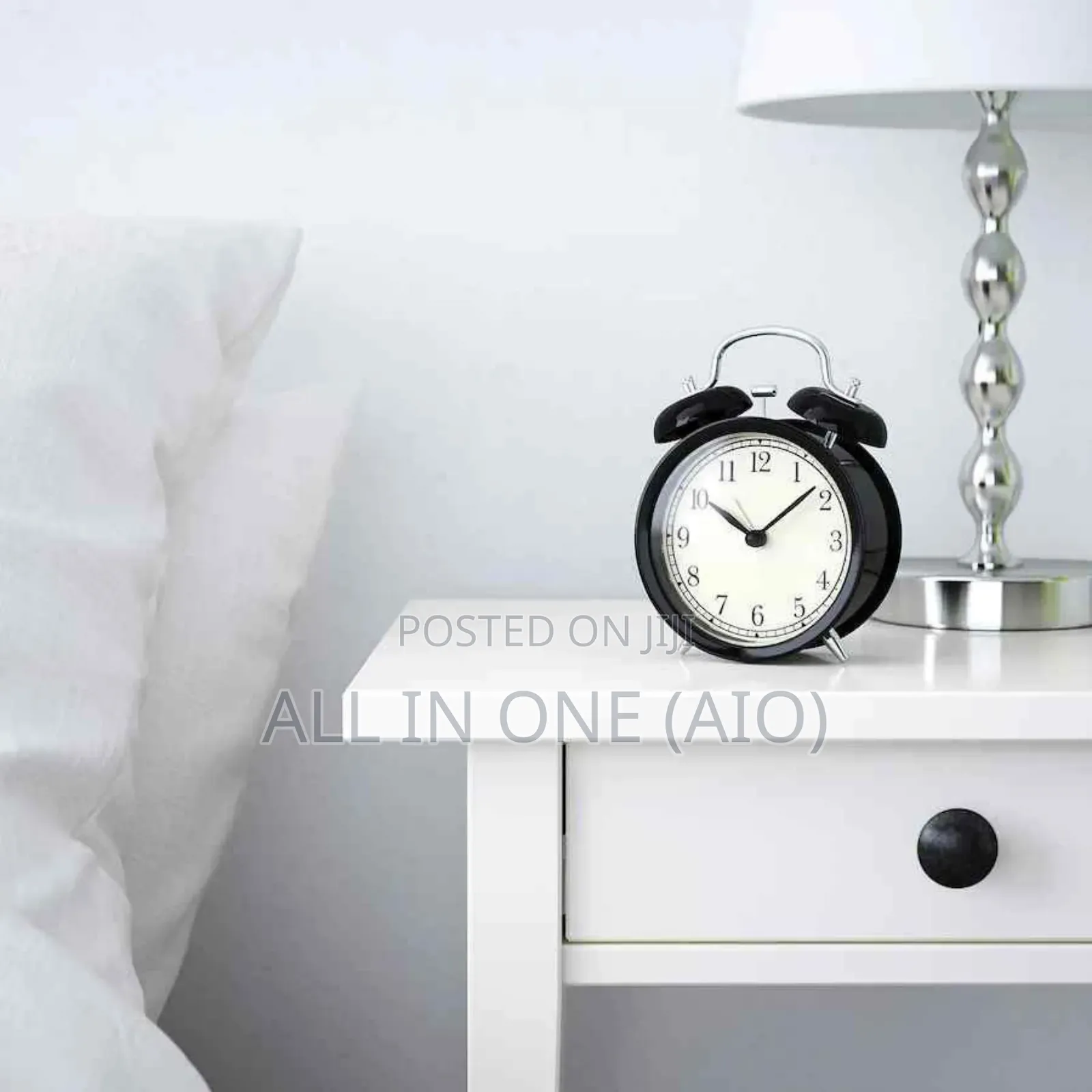 Ikea Alarm Clock, Black, 10 Cm